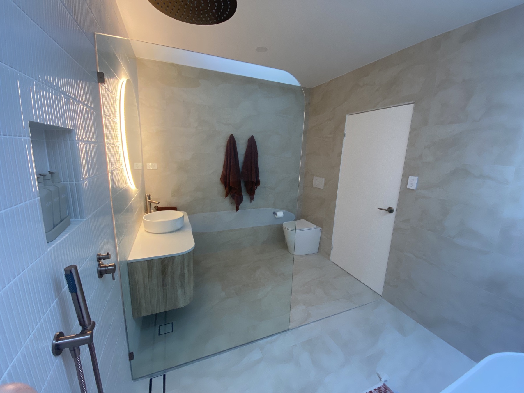 Walk-in shower renovation